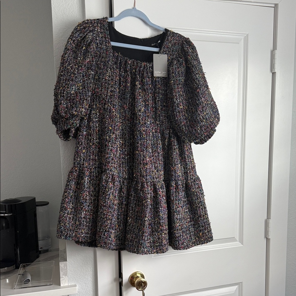 Sister Jane Multicolor Tweed Mini Dress